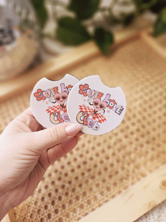 Valentine's Day Car Coaster set