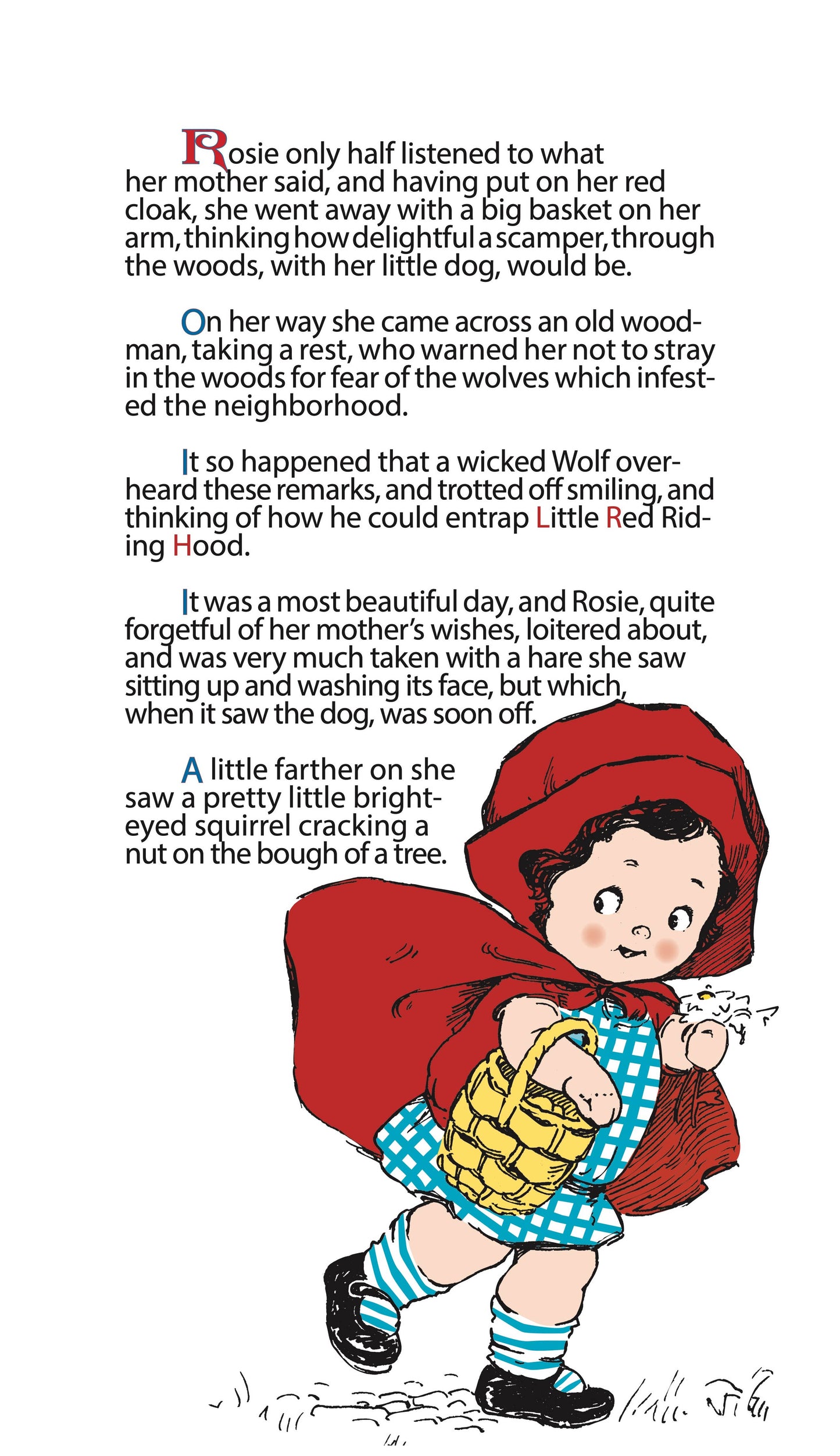 Red Riding Hood - Children's Shaped Picture Book - Vintage