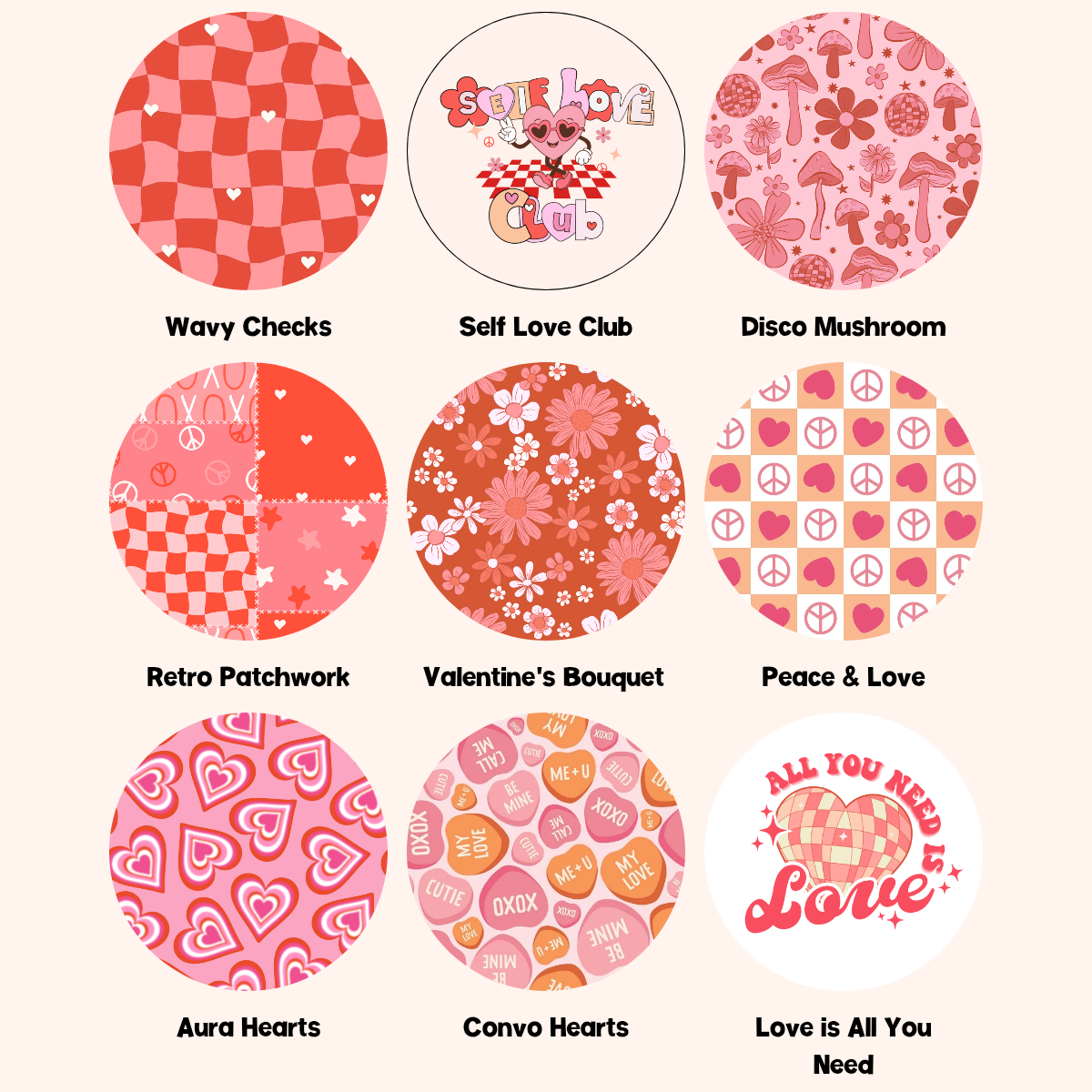 Valentine's Day Car Coaster set