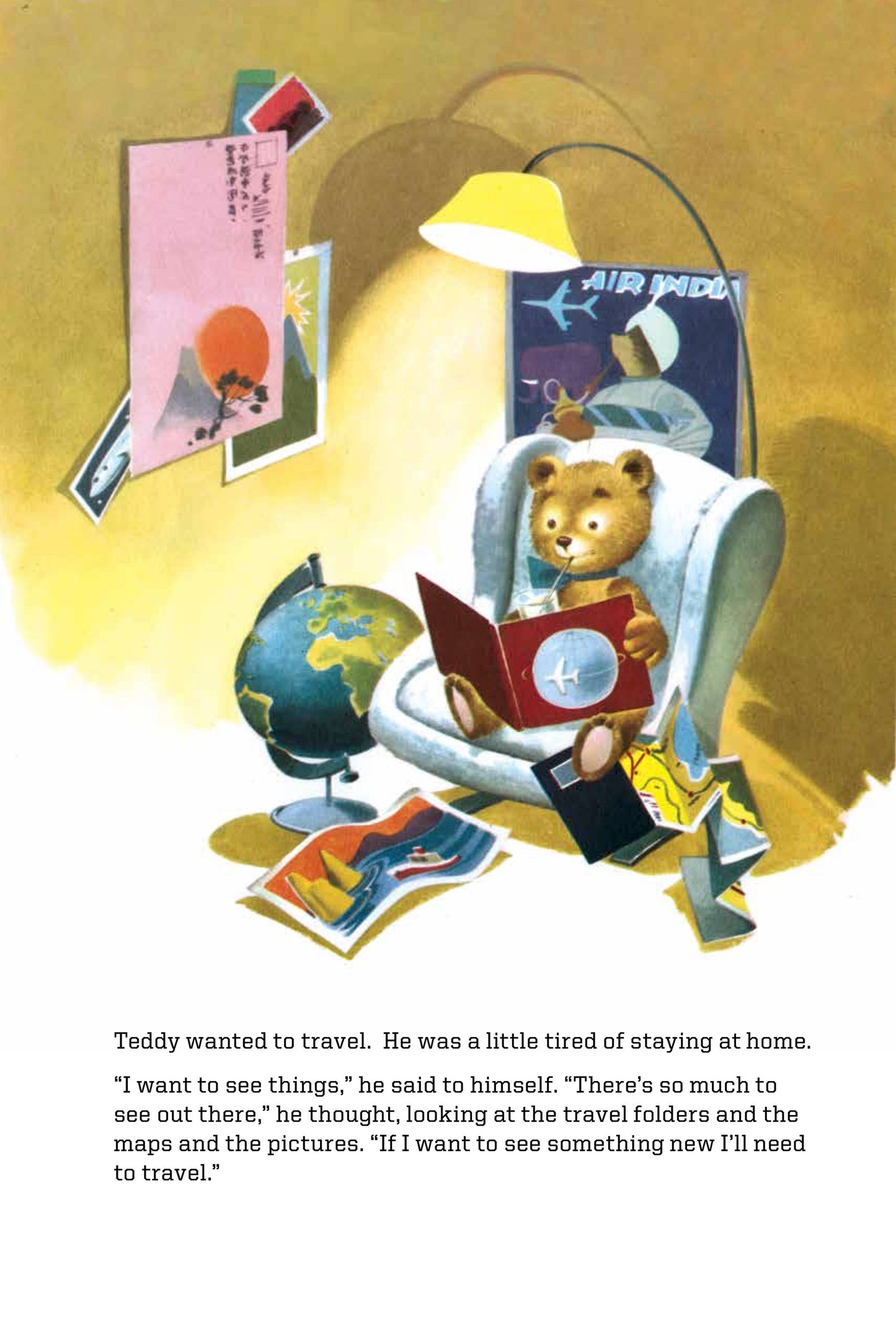 Teddy's Travels - Children's Shaped Picture Travel Book