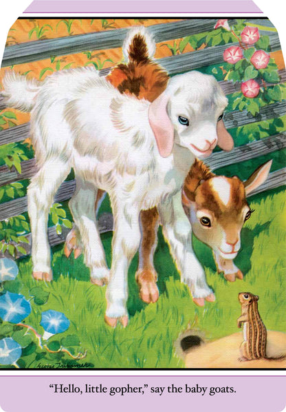 Farm Babies- Children's Shaped Picture Book - Vintage