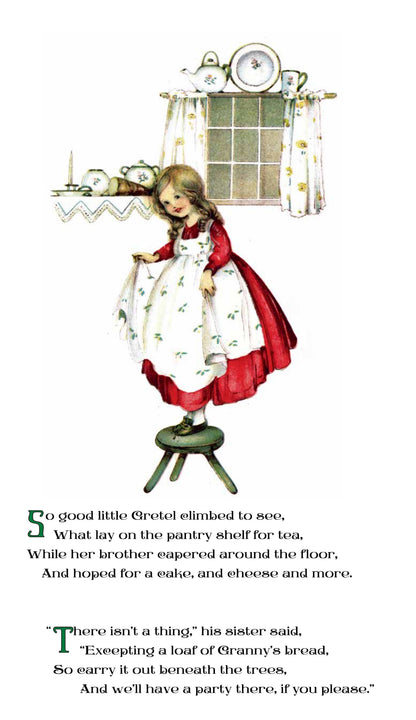 Hansel And Gretel - Children's Shaped Picture Book - Vintage