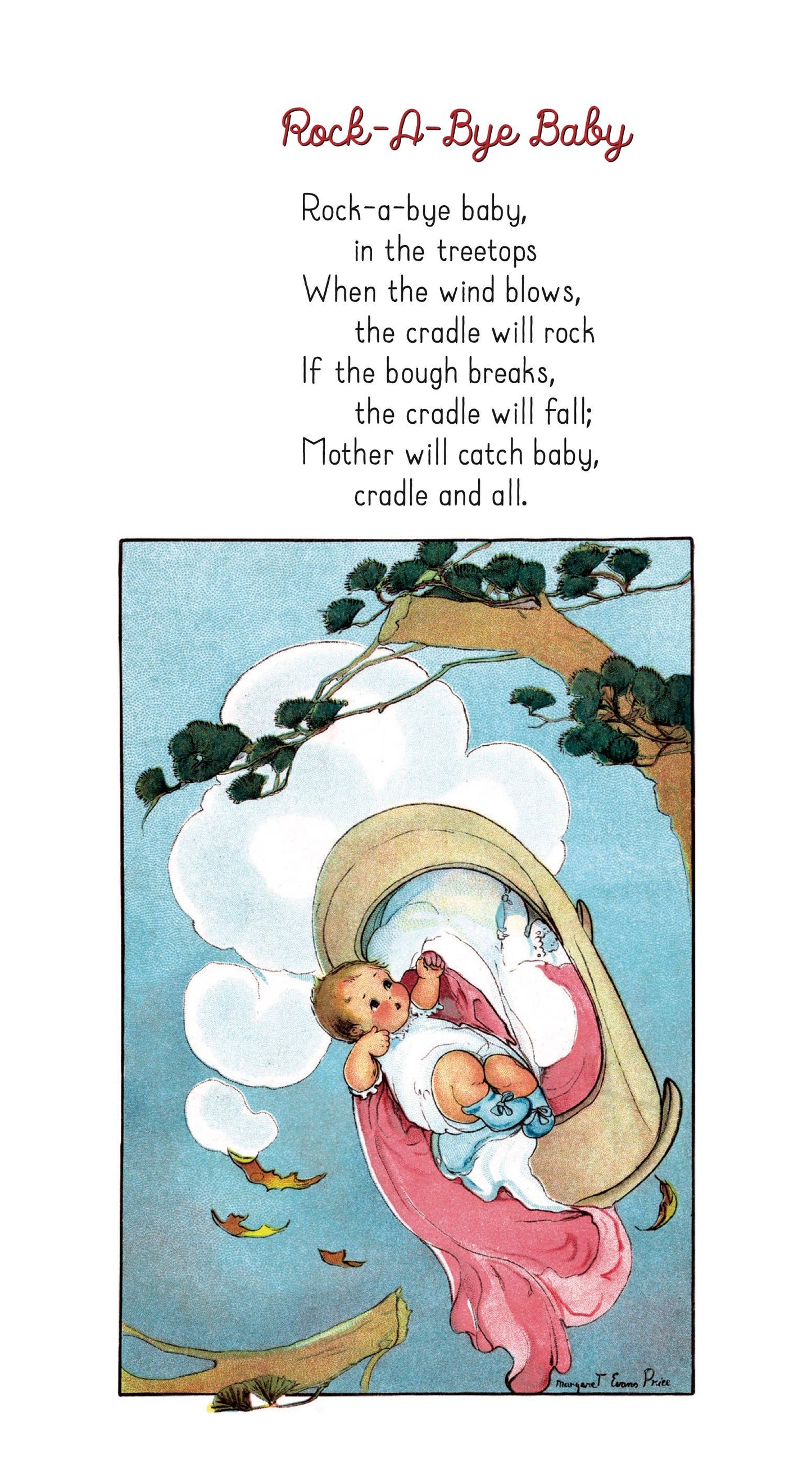 Mother Goose - Children's Shaped Board Book - Vintage