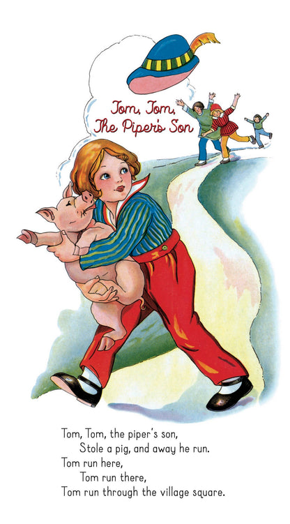 Mother Goose - Children's Shaped Board Book - Vintage